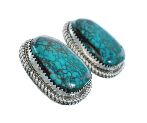 Sterling Silver Turquoise Navajo Post Earrings X10464